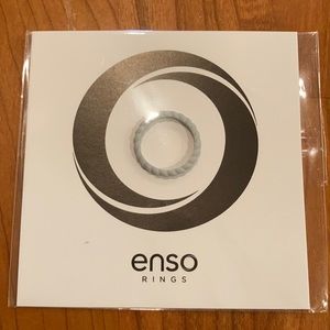 NWT Enso Braided Silicone Ring - Misty Grey sz 5